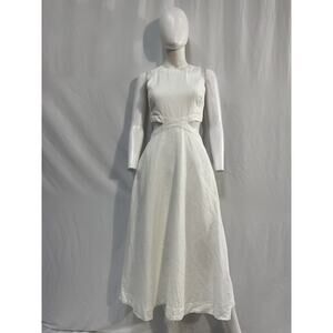 Banana Republic White Sleeveless Dress